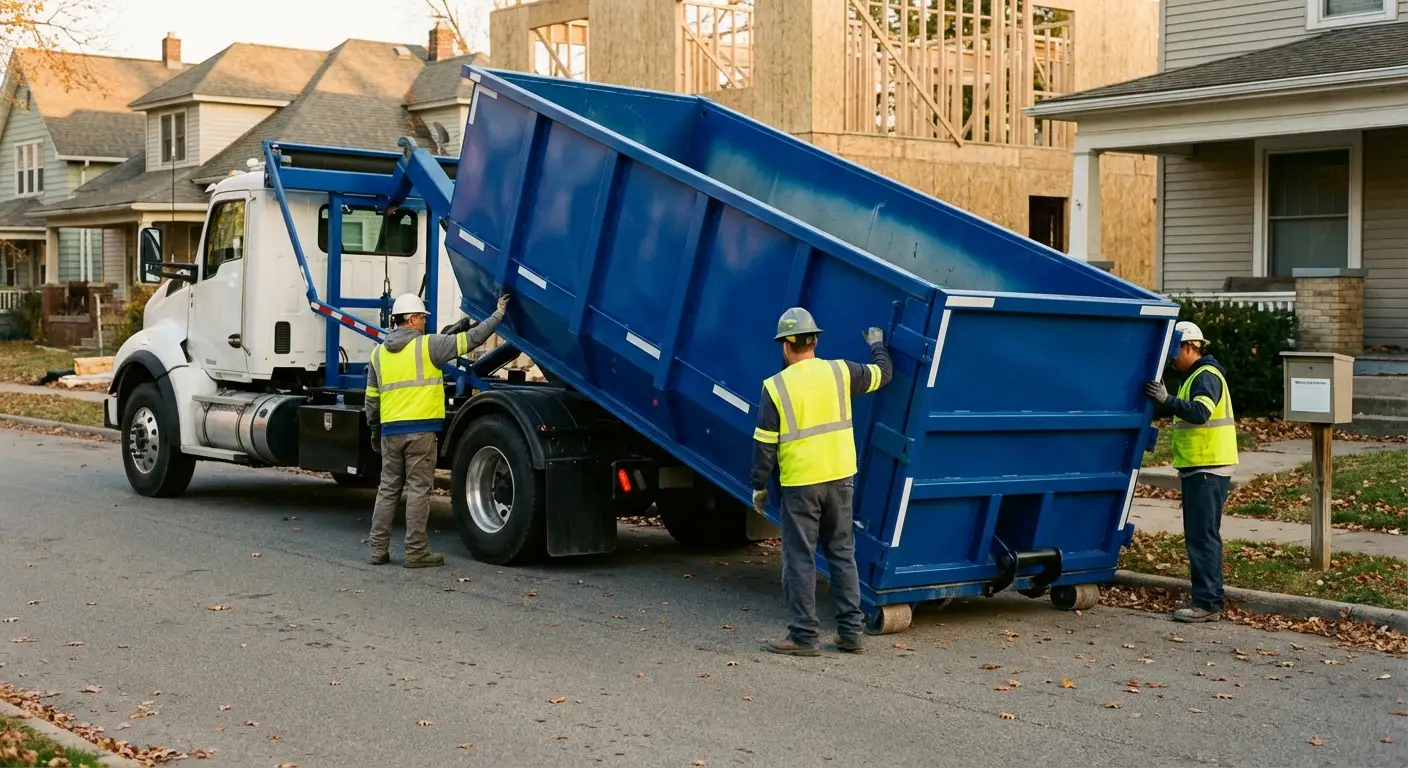 Construction dumpster delivery and waste management in Redwood City