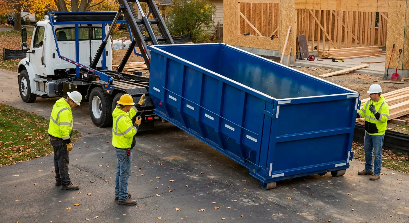 Construction dumpster delivery and waste management in Redwood City, CA
