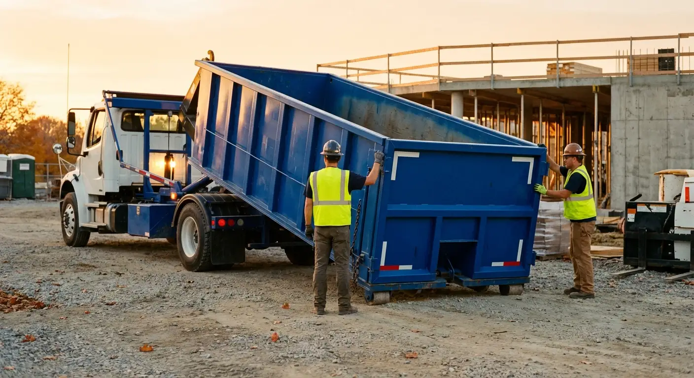 Commercial dumpster rental delivery in Redwood City, CA