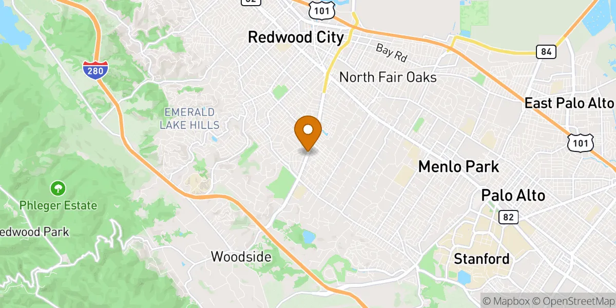  neighborhood map in Redwood City, CA