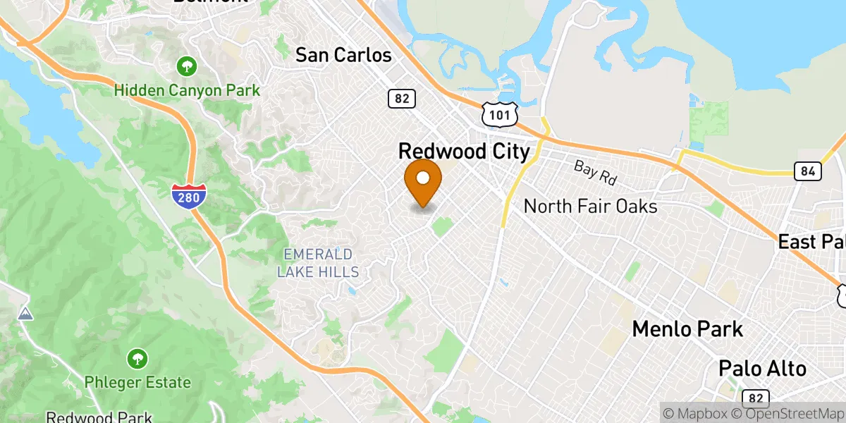  neighborhood map in Redwood City, CA