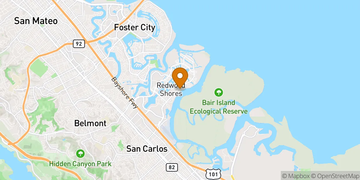  neighborhood map in Redwood City, CA