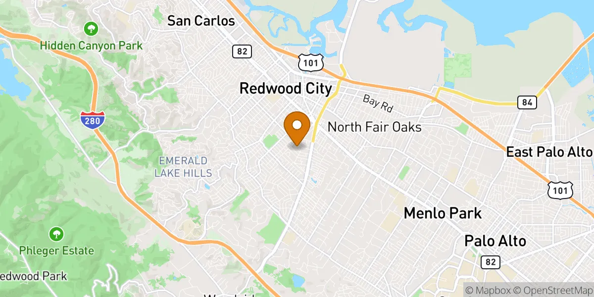  neighborhood map in Redwood City, CA