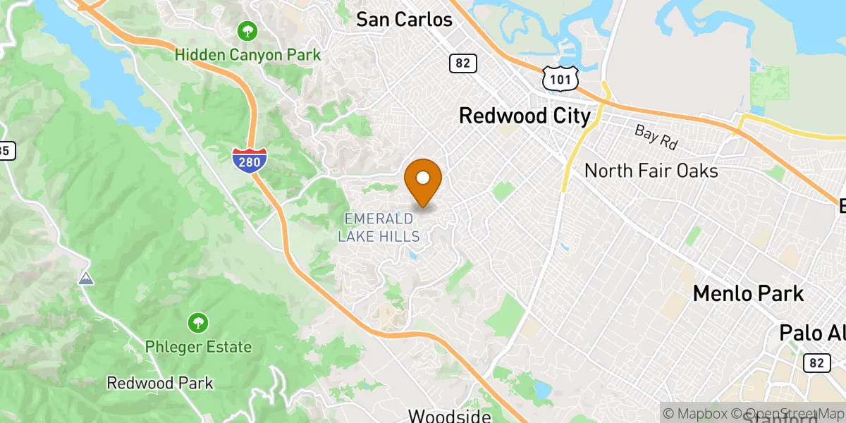  neighborhood map in Redwood City, CA