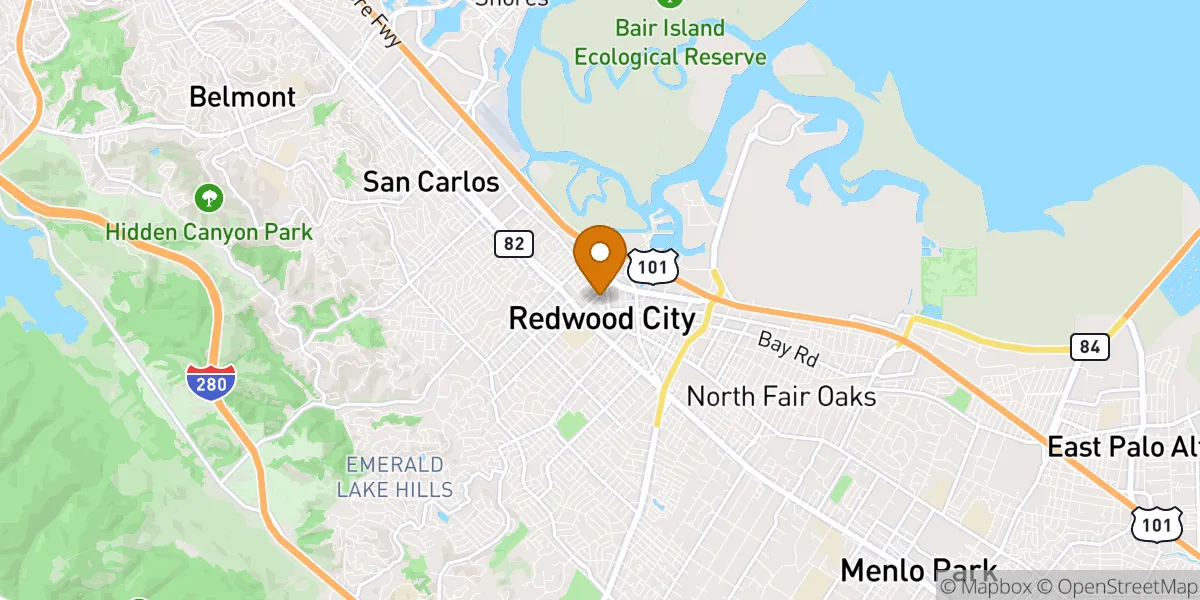  neighborhood map in Redwood City, CA